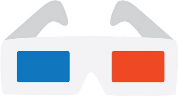 Picture of 3D Glasses SVG File