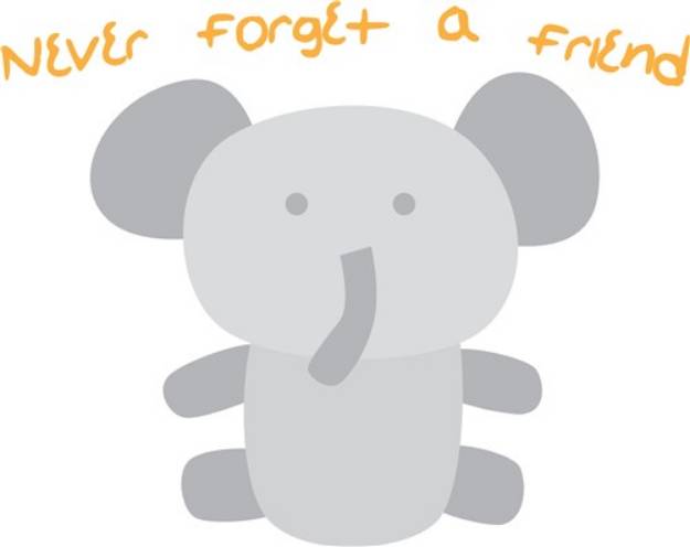 Picture of Elephant Friend SVG File