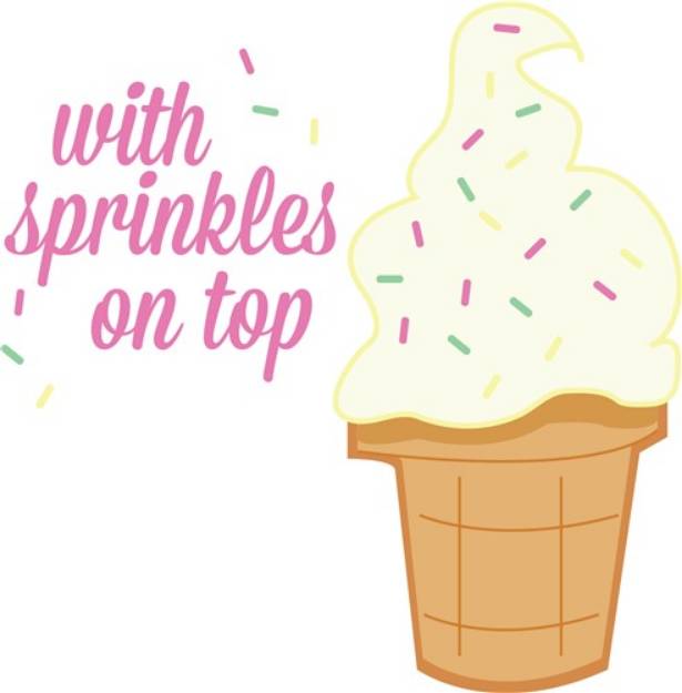 Picture of Sprinkled Ice Cream SVG File