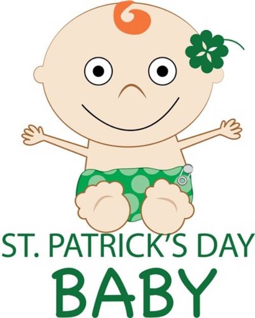 Picture of St. Patricks Baby SVG File