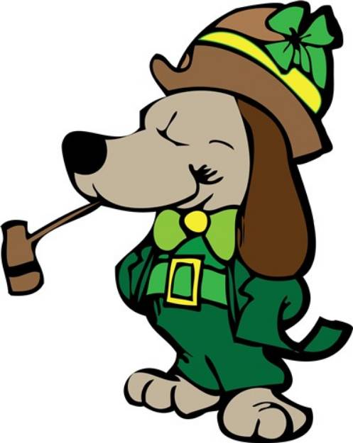 Picture of St.Patricks Day Dog SVG File