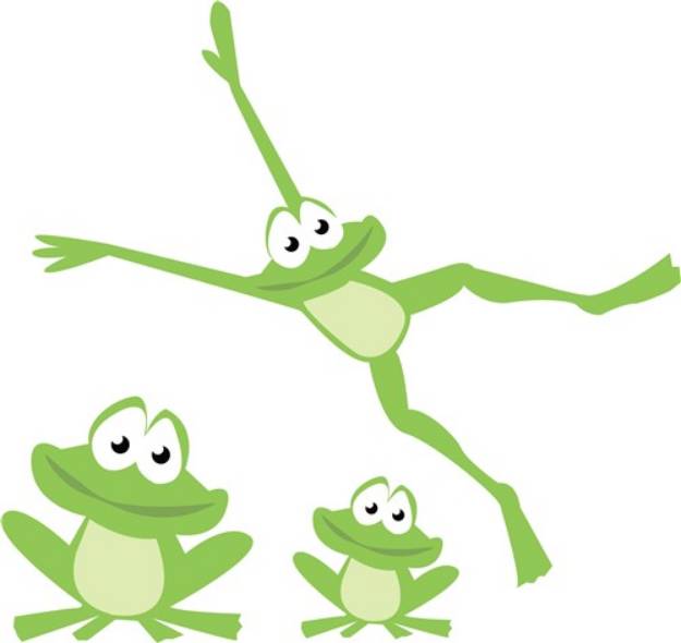 Picture of Party Frogs SVG File
