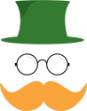 Picture of Irish Hat & Mustache SVG File