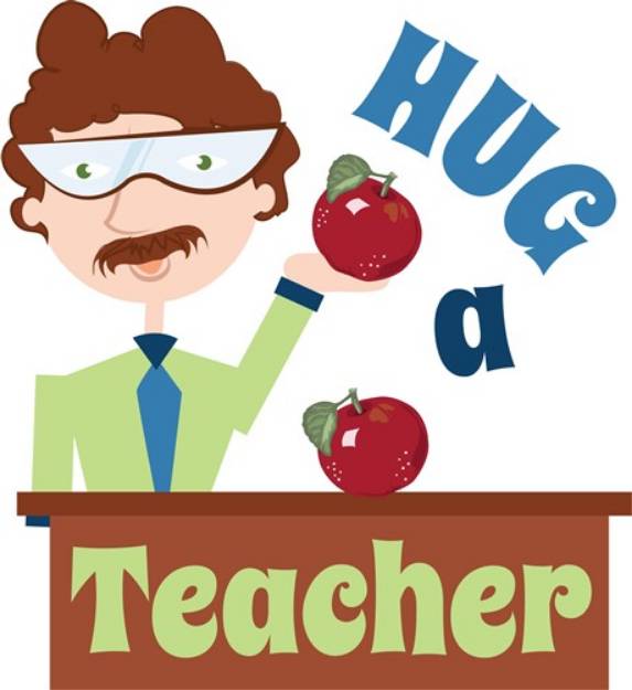 Picture of Hug A Teacher SVG File