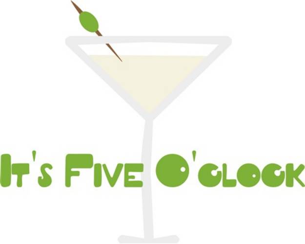 Picture of Five OClock Martini SVG File