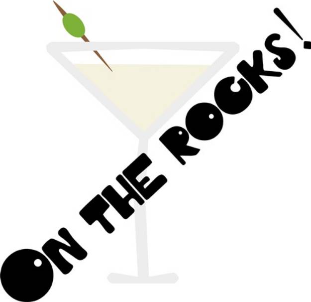 Picture of Martini On The Rocks! SVG File