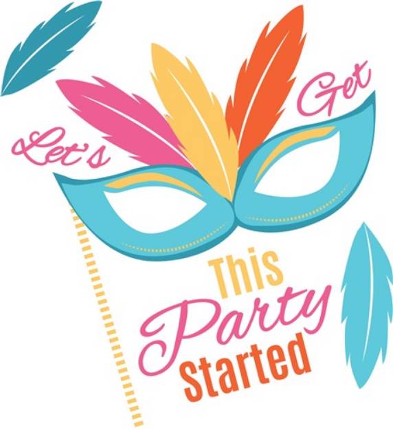 Picture of Get The Party Started SVG File