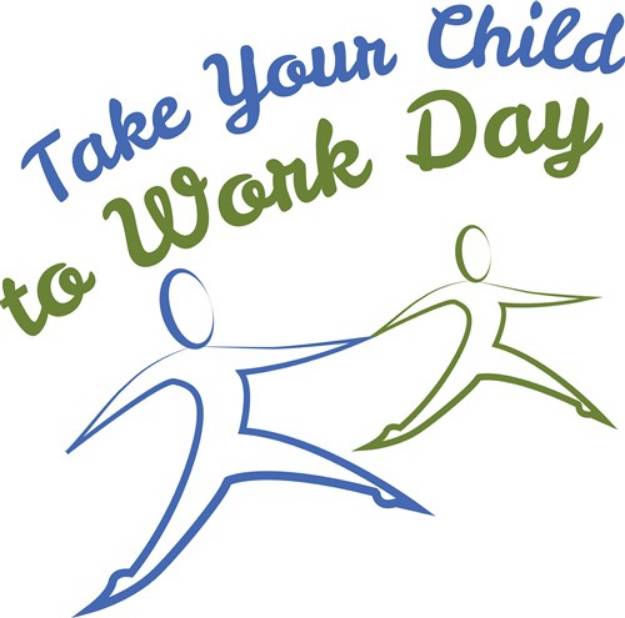 Picture of Child At Work Day SVG File