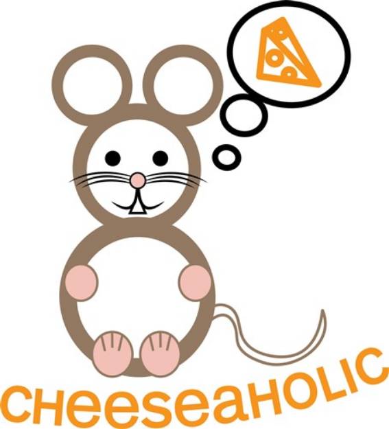 Picture of Cheesoholic Mouse SVG File
