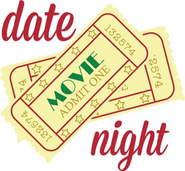 Picture of Date Night Ticket Stub SVG File