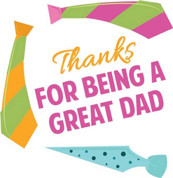 Picture of Thanks Dad! SVG File