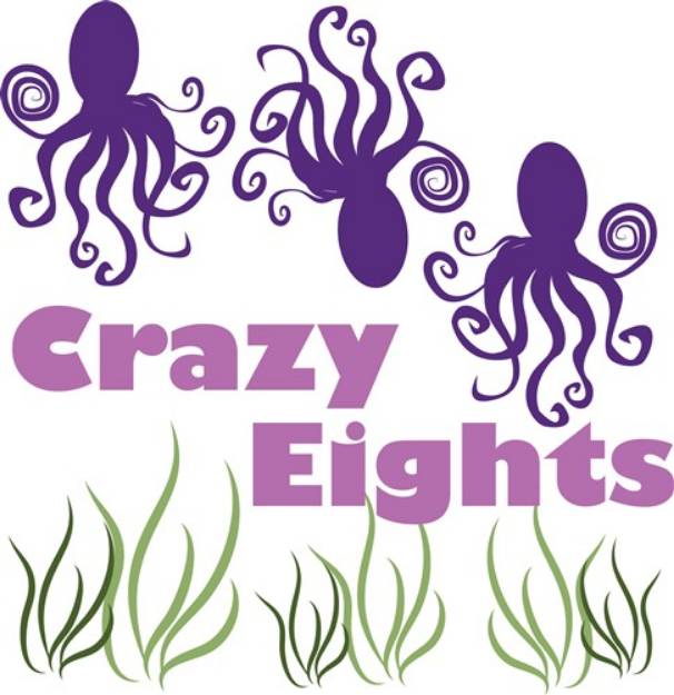 Picture of Crazy Eights Octopus SVG File