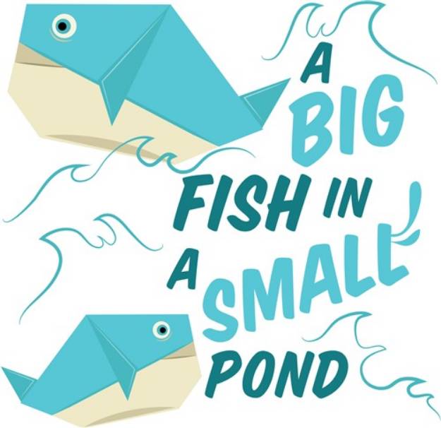 Picture of Big Fish Small Pond SVG File