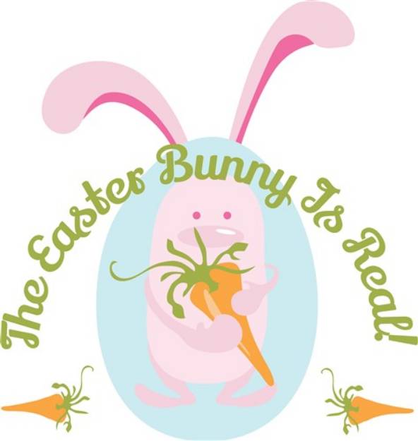 Picture of Easter Bunny Is Real SVG File