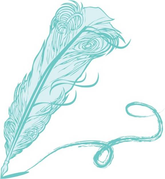 Picture of Feather Quill Pen SVG File