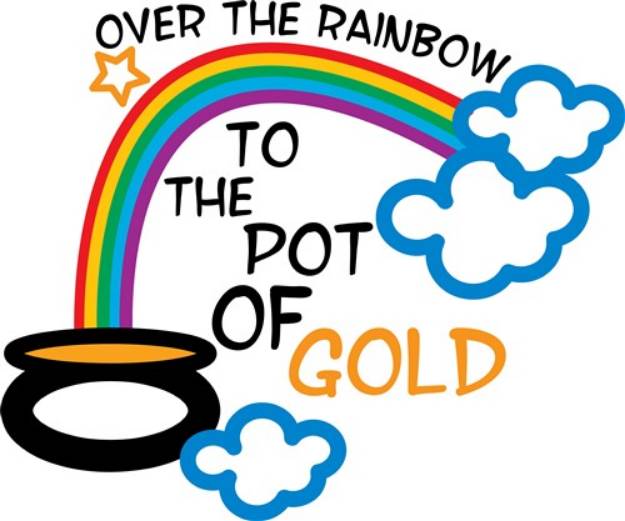 Picture of Over The Rainbow SVG File