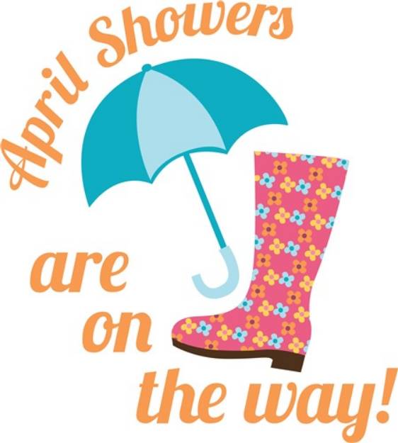 Picture of April Showers Are Coming! SVG File
