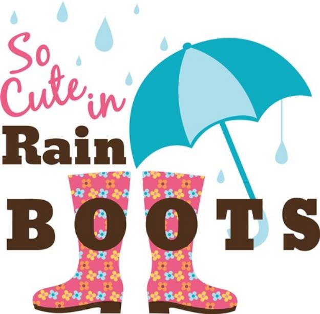 Picture of Cute Rain Boots SVG File