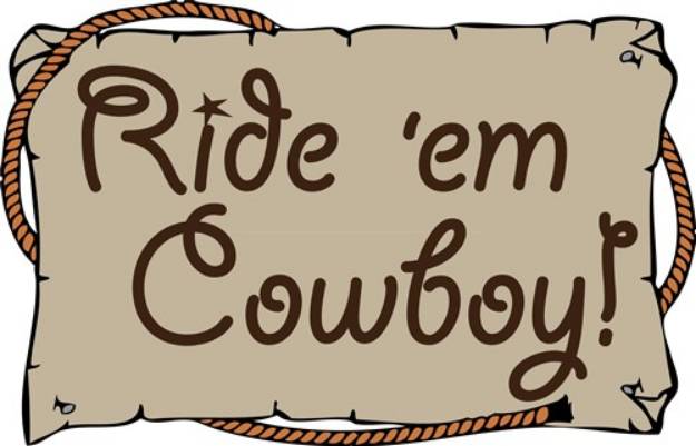Picture of Ride Em Cowboy! SVG File