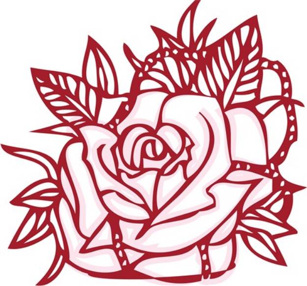 Picture of Rose I Love You SVG File
