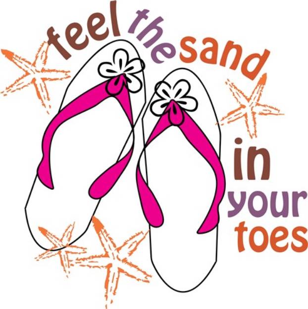 Picture of Sand In Your Toes SVG File