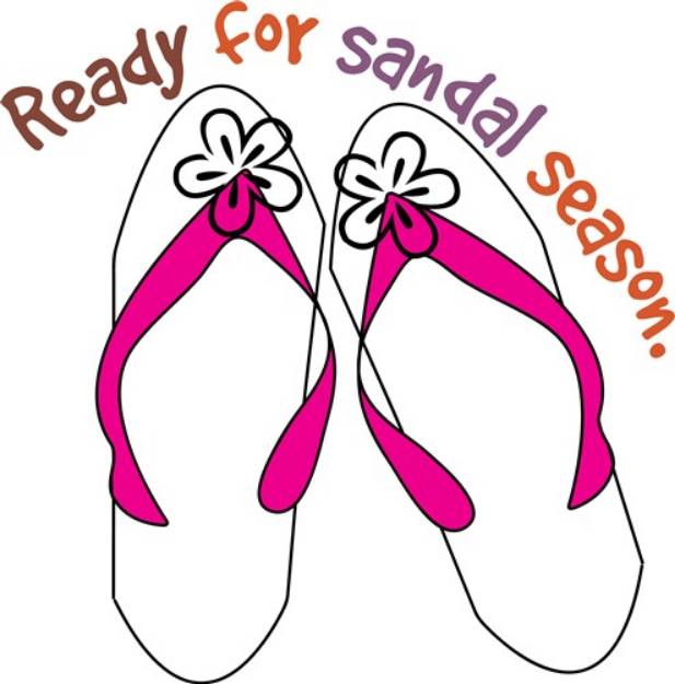 Picture of Its Sandal Season SVG File
