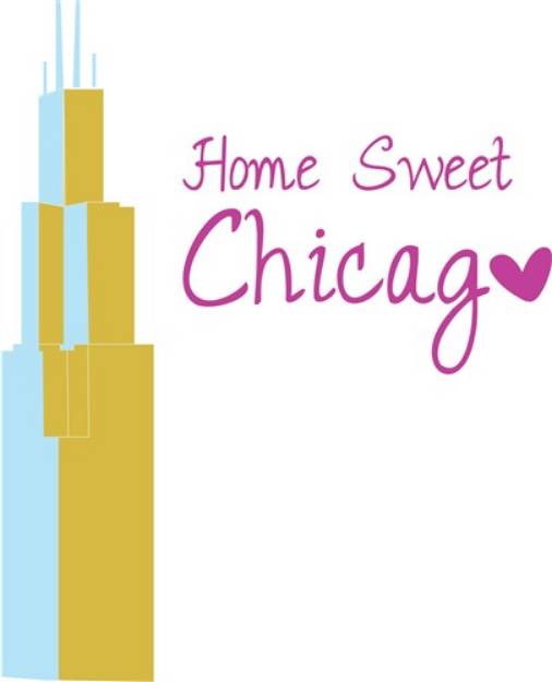 Picture of Home Sweet Chicago SVG File