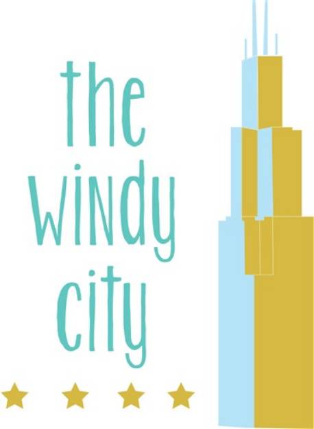 Picture of Chicago The Windy City SVG File