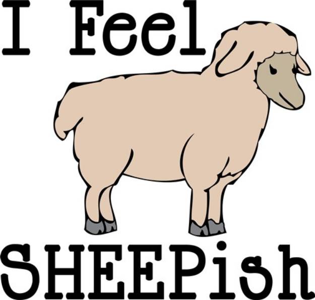 Picture of Feeling Sheepish SVG File