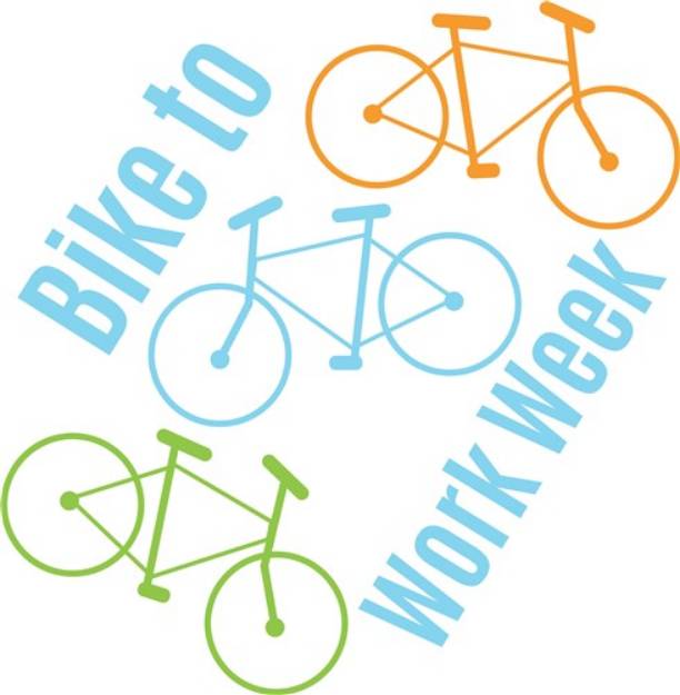 Picture of Bike To Work Week SVG File