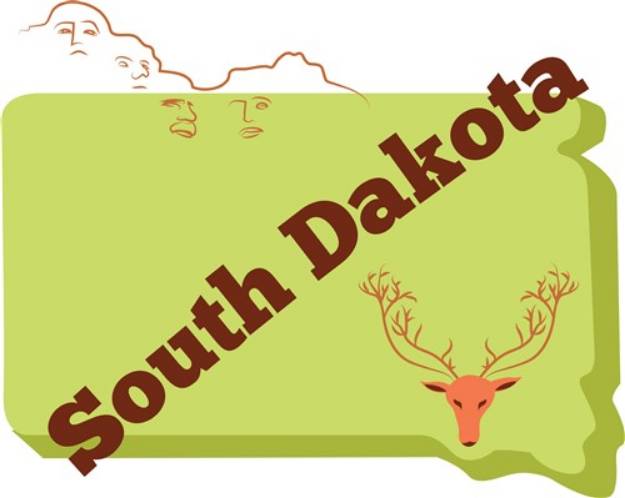 Picture of South Dakota SVG File