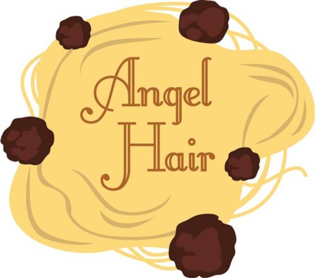 Picture of Angel Hair Pasta SVG File