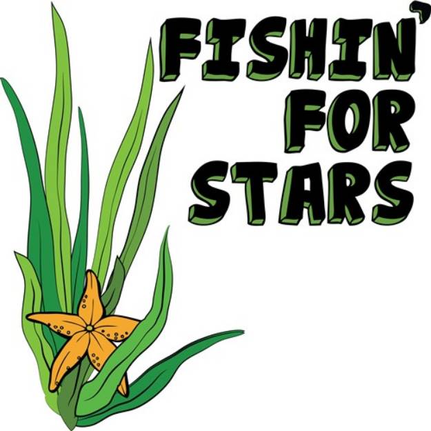 Picture of Fishin For Stars SVG File
