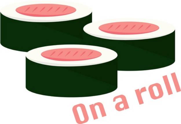Picture of On A Roll Sushi SVG File