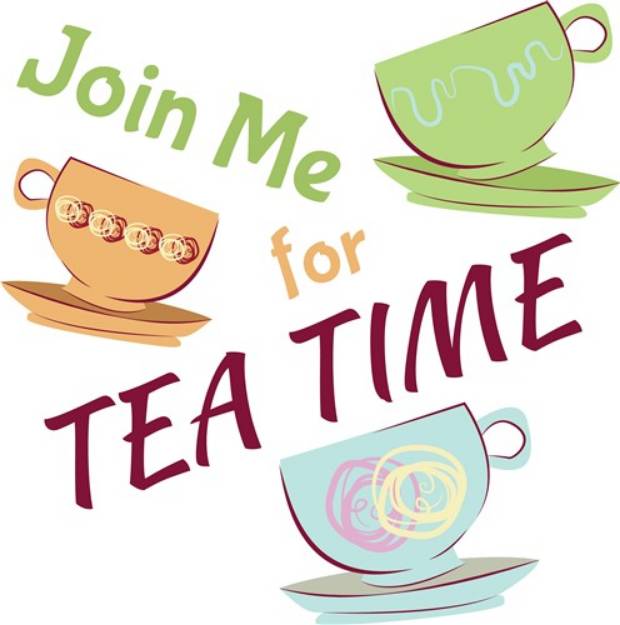 Picture of Join Me For Tea SVG File
