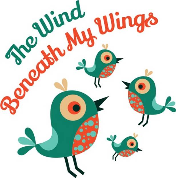 Picture of Wind Beneath My Wings SVG File