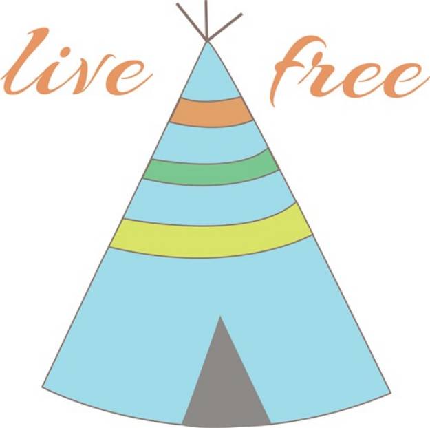 Picture of Live Free SVG File