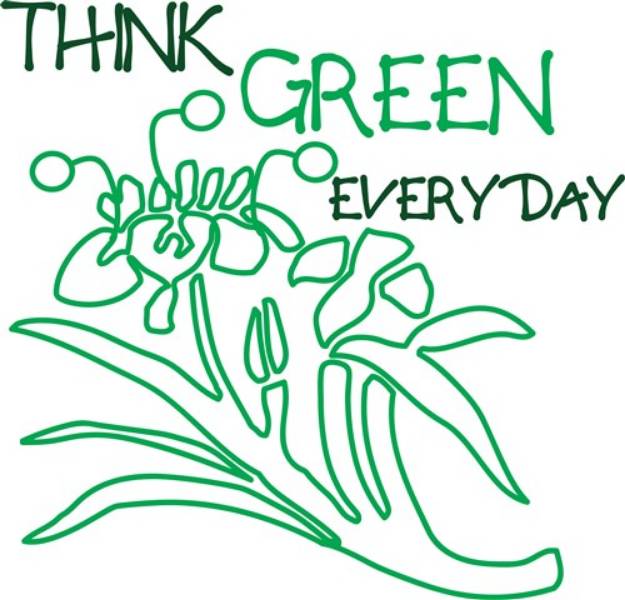 Picture of Think Green Everyday SVG File