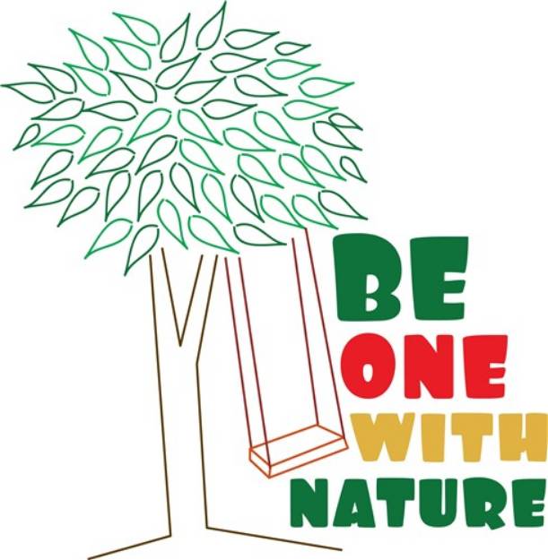 Picture of Be One With Nature SVG File
