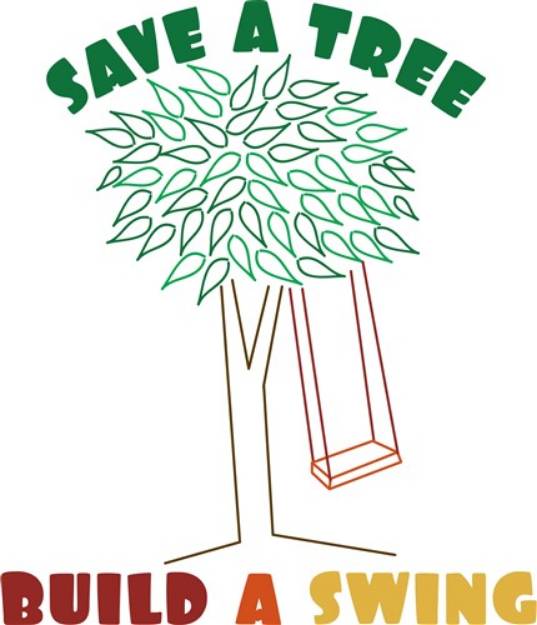 Picture of Save A Tree SVG File