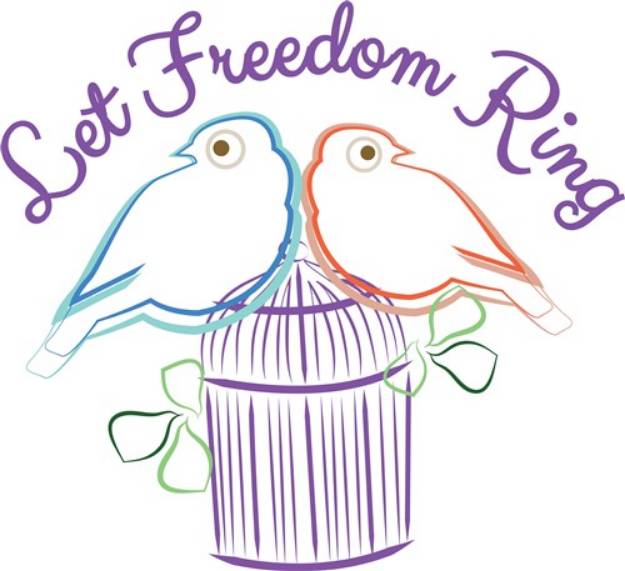 Picture of Let Freedom Ring SVG File