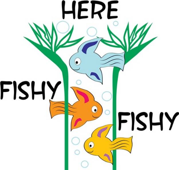 Picture of Here Fishy SVG File
