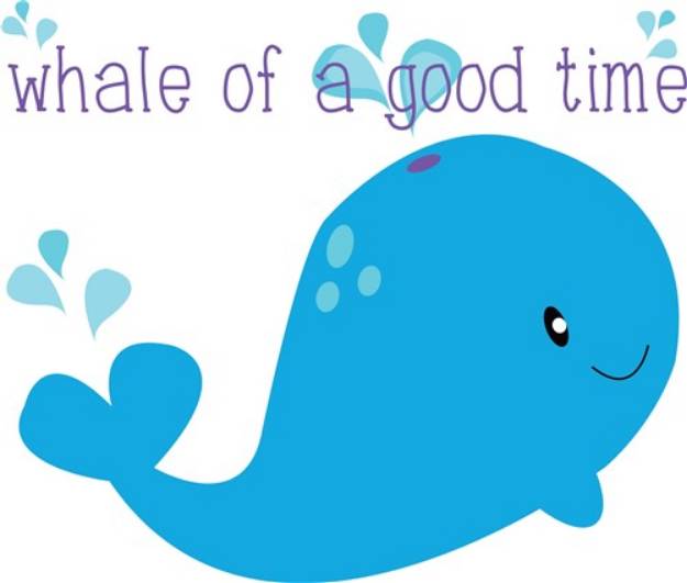 Picture of Whale Of A Time! SVG File