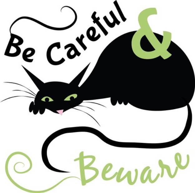 Picture of Be Careful & Beware SVG File
