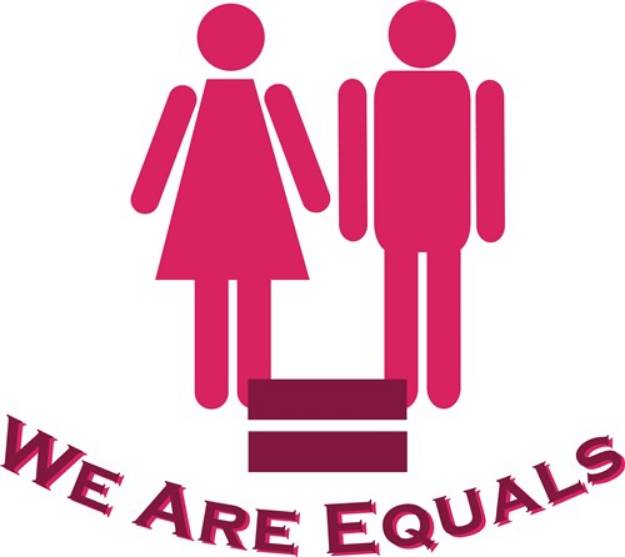 Picture of We Are Equals SVG File