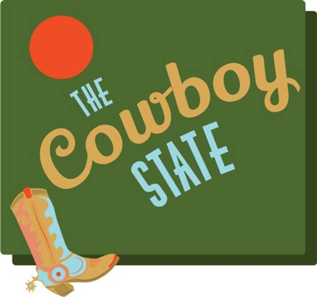 Picture of Cowboy State SVG File