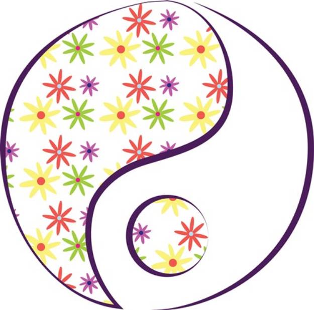 Picture of Yin Yang Love Peace SVG File