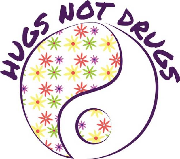Picture of Hugs Not Drugs SVG File