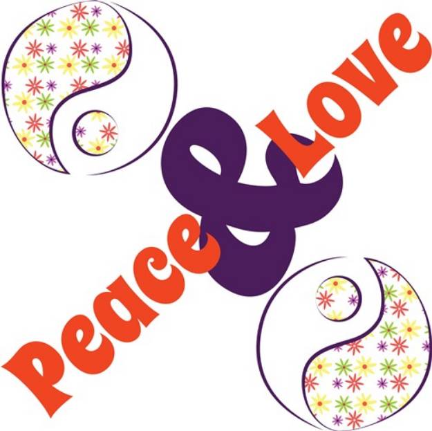 Picture of Yin Yang Love Peace SVG File