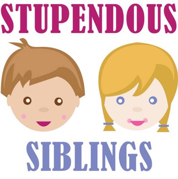 Picture of Stupendous Siblings SVG File